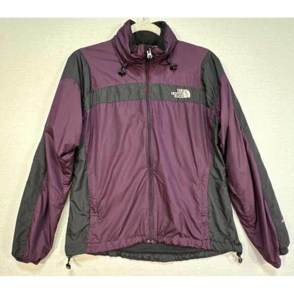 The North Face Women’s Hydrenalite Rain Hiking Hooded Jacket S/P Purple Black - Picture 3 of 14